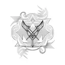 Bow and Arrow tattoo design idea