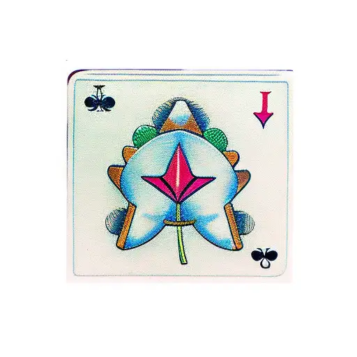 poker card with a four leaf clover tattoo design idea