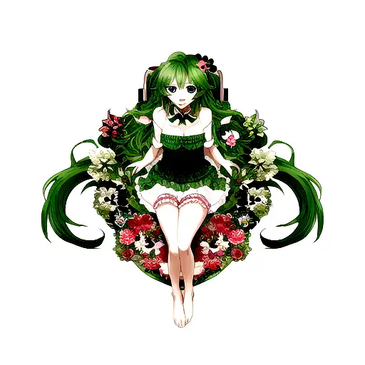 poker card four leaf clover lily flower tattoo design idea