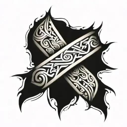 hand band tribal tattoo design tattoo design idea