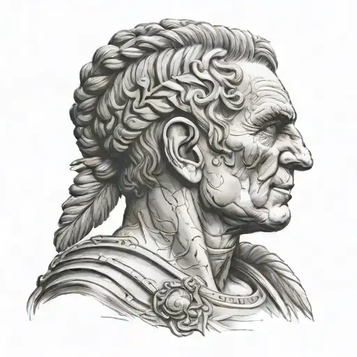 Caesar's head tattoo tattoo design idea