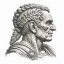 Caesar's head tattoo tattoo design idea