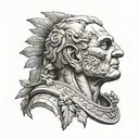 Caesar's head tattoo tattoo design idea