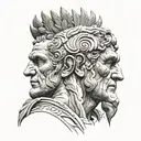 Caesar's head tattoo tattoo design idea