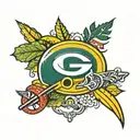 Green Bay packers tattoo design idea