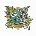 Green Bay packers tattoo design idea