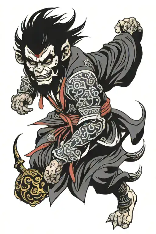 Sun Wukong tattoo design idea