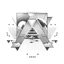 pyramid tattoo design idea