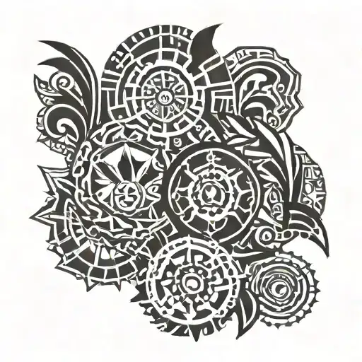 siblings of 3 tattoo design idea