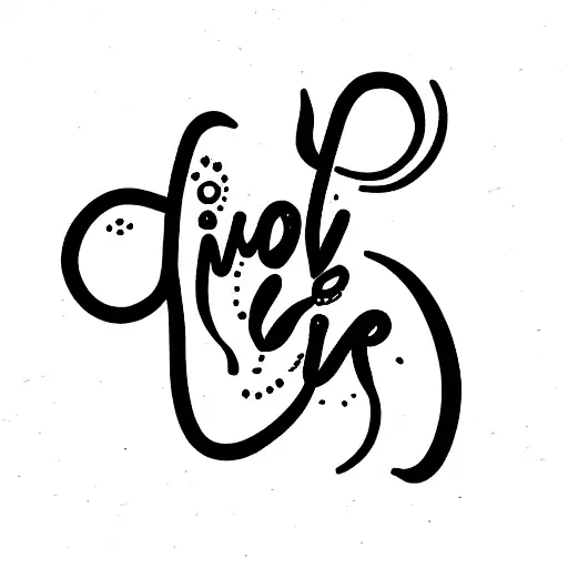 clove with baba written tattoo design idea