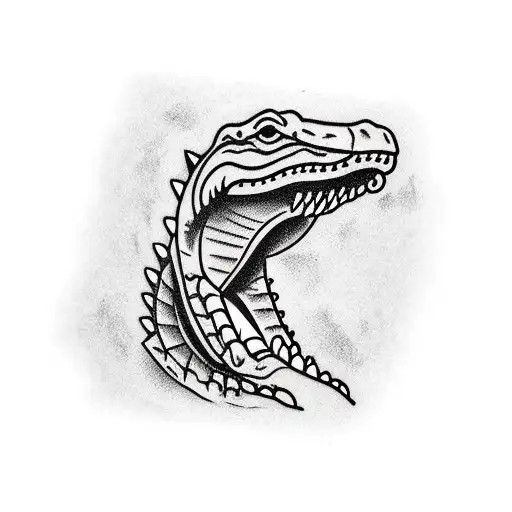 alligator tattoo design idea