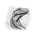 alligator tattoo design idea