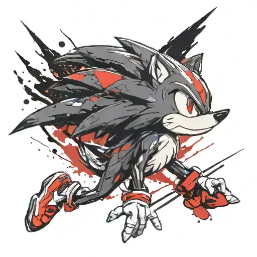 sonic the hedgehog  tattoo design idea