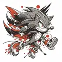 sonic the hedgehog  tattoo design idea