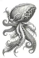 sea creature tattoo design idea