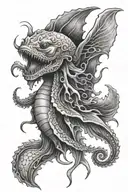 sea creature tattoo design idea