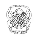 celtic knot work sleeve tattoo design idea