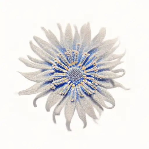 Cornflowers on the ribs tattoo design idea