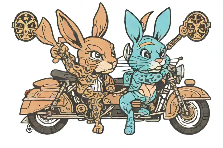 Cassius with 05/27 with a black and baby blue playboy bunny logo next to it tattoo design idea