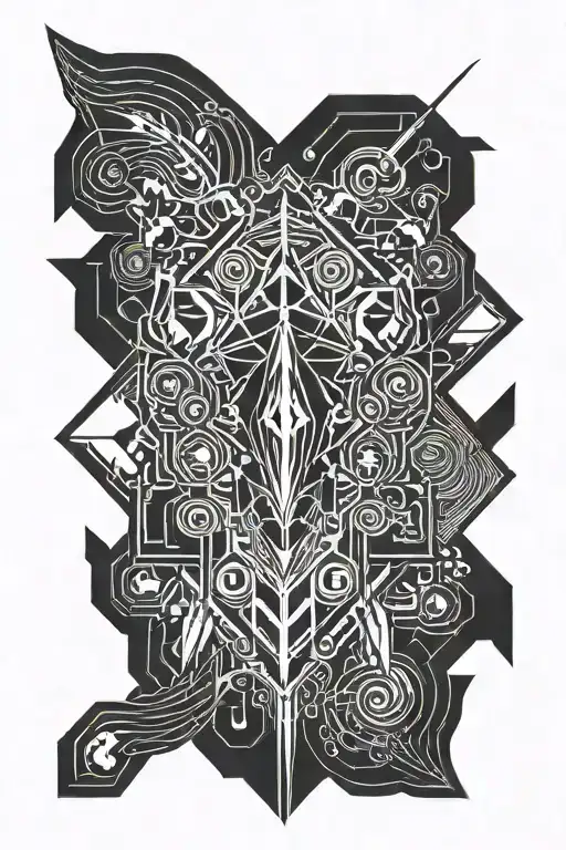 based on the logo of the french metal band Malmonde tattoo design idea