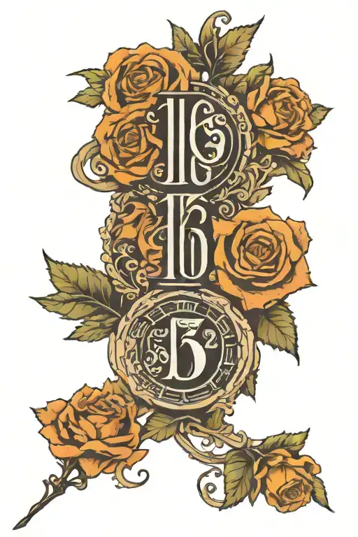 19 31 15 2 in roman numerals tattoo design idea