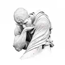 The Thinker Statue tattoo design idea