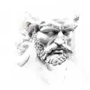 The Thinker Statue tattoo design idea