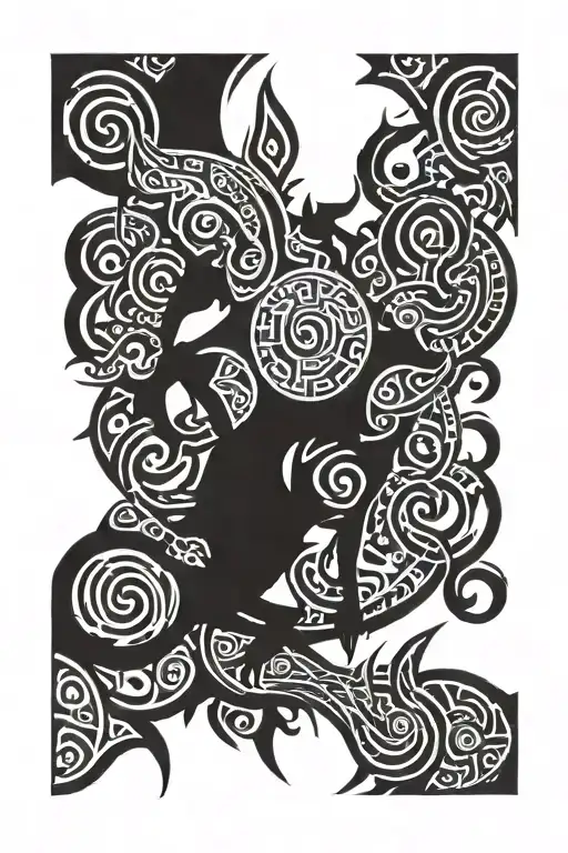 Ragnarok scene tattoo design idea