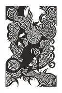 Ragnarok scene tattoo design idea