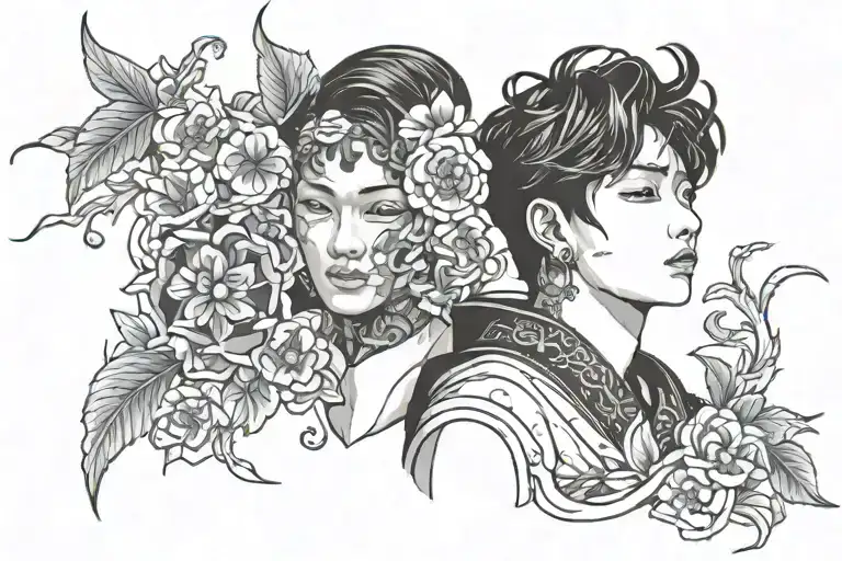 Jungkook tattoo design idea