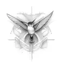 humming-bird tattoo design idea