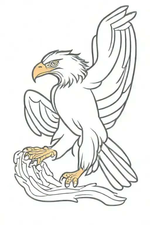 eagle albanian tattoo design idea