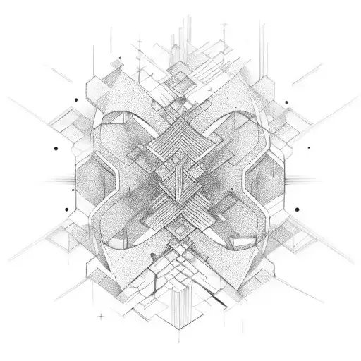 Abstract yaguareté formed by evolving DNA strands tattoo design idea