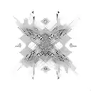 Abstract yaguareté formed by evolving DNA strands tattoo design idea