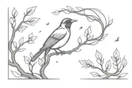 blackbird singing in the dead tattoo design idea