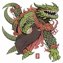 Sukuna domain expansion from jujutsu tattoo design idea