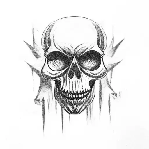 African Voodoo Witch Doctor, Nazeebo, Skull Mask tattoo design idea