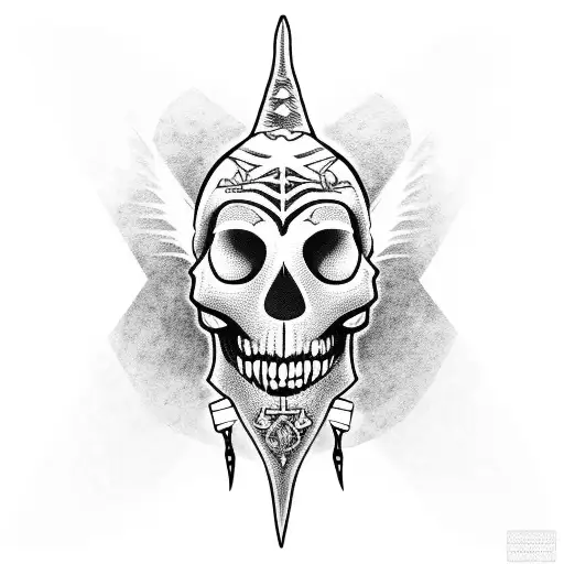 voodoo mask tattoo