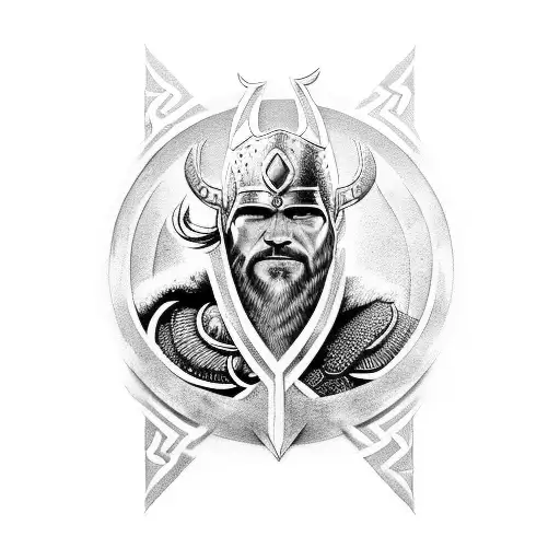 viking thor sleeve design tattoo design idea