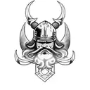 viking thor  tattoo design idea