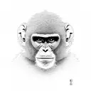 A monkey dressed as an Akatsuki tattoo design idea