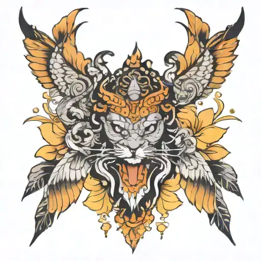  aama and baba tattoo design idea