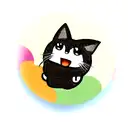 An anime-inspired programmer surrounded by cartoon cats tattoo design idea