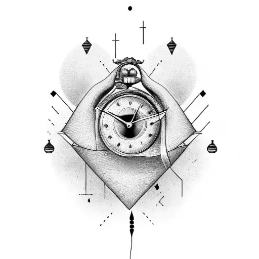 time is fleeting tattoo design idea