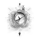 time is fleeting tattoo design idea