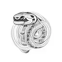 SNAKES CYBER TRIBAL tattoo design idea