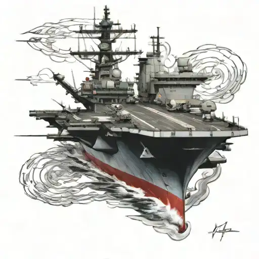 USS Carl Vinson aircraft tattoo design idea
