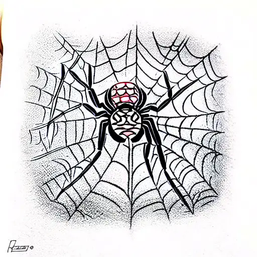 Spider tattoo design idea