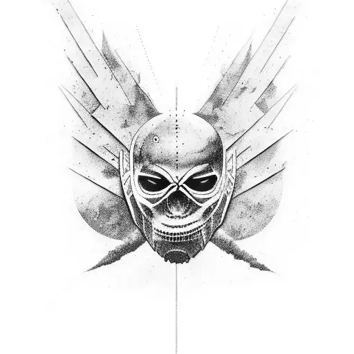 Un tatuaje con las letras "LA" en negrita y con un estilo similar al logo de Alan Walker. con cualquier estilo de letra tattoo design idea