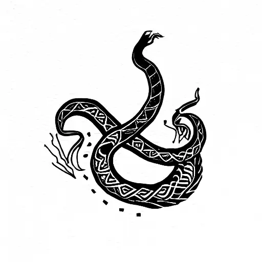 Quetzalcoatl tattoo design idea
